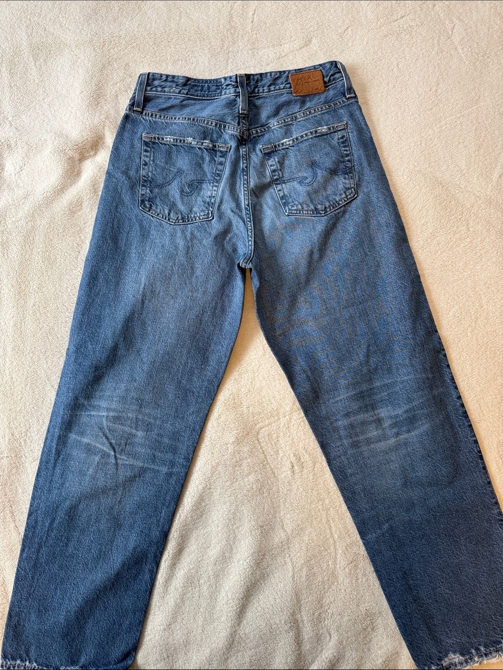 AG Rian- WomenBlue Denim Jeans - High Rise Straight